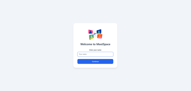 MeetSpace Video Call Interface